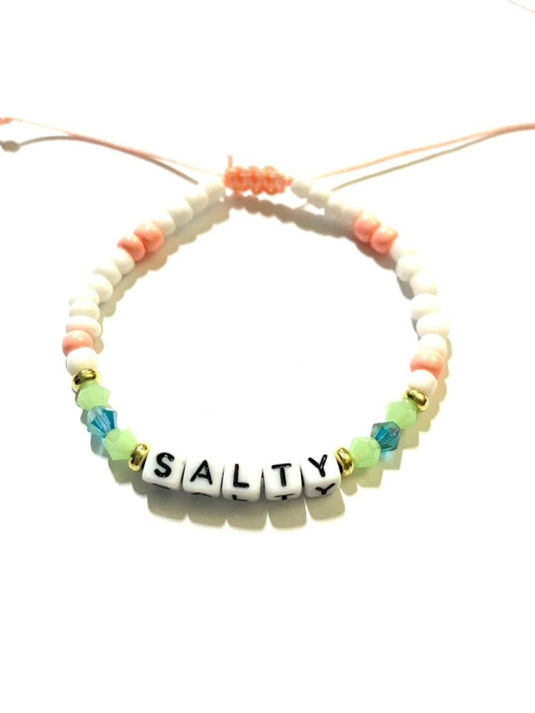 Personalized Bead Bracelet Word Bracelet Camp Bracelet