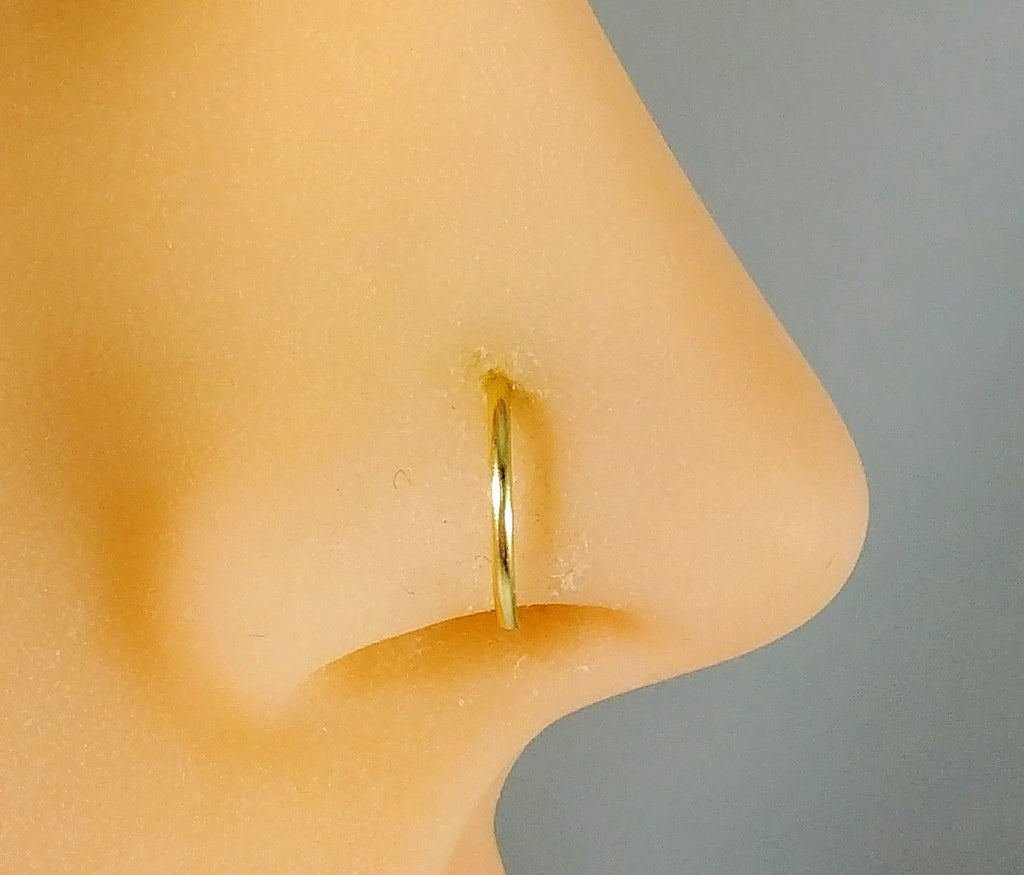 Fake Nose Ring Hoop Septum 16pcs 20G – wormholesupply