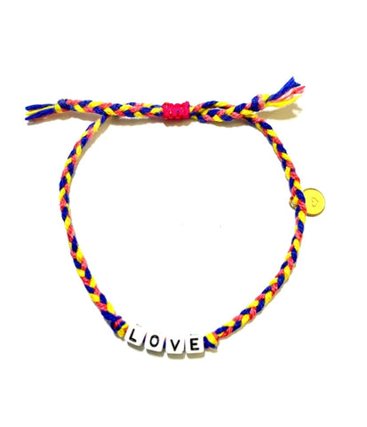Multicolor Woven Personlalized Bracelet Adjustable